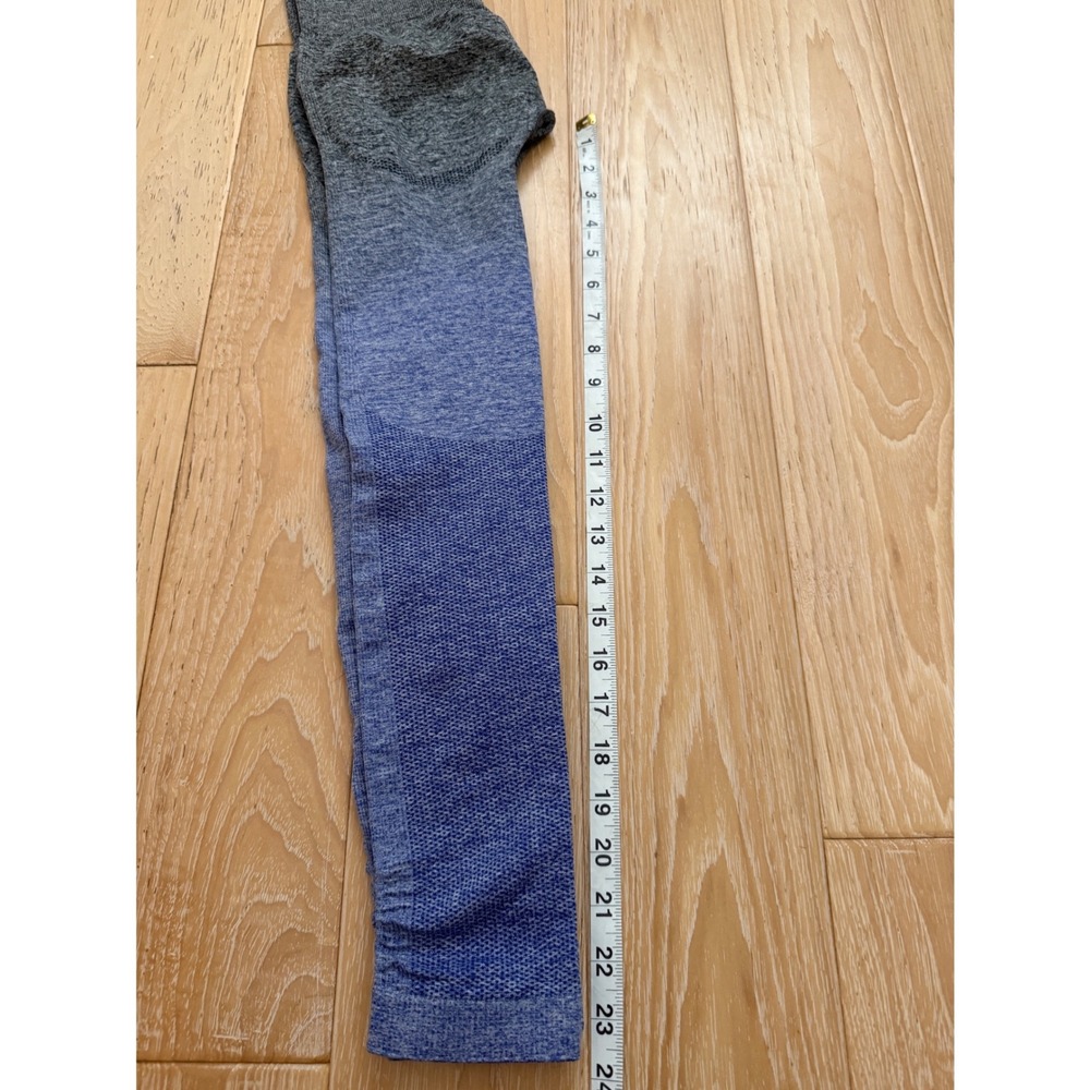 Gymshark Adapt Ombre Seamless Leggings Grey Blue High Waisted Workout Small - Picture 3 of 6